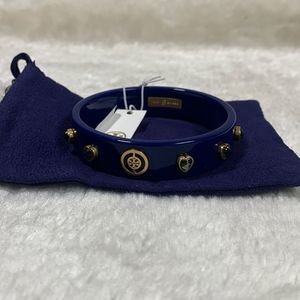 New Tory Burch blue resin bracelet